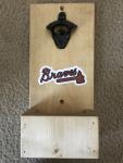 Atlanta Braves Natural Beer Bottle Opener