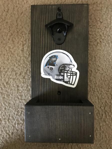 Panthers Helmet Beer Bottle Opener