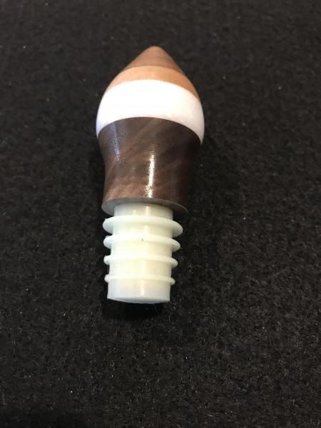 Wood & Acrylic Wine Bottle Stopper picture