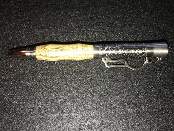 Bocote Wood Lever Action Rifle Tip Pen picture