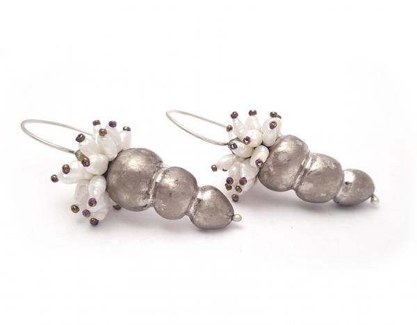 Pearl Cluster Earrings