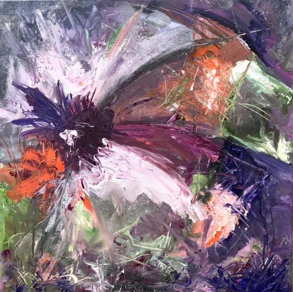 "Purple Cosmos" - Print from Original painting picture