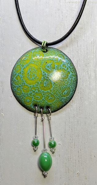 Enameled Disc Pendant picture