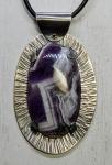 Chevron Amethyst Pendant