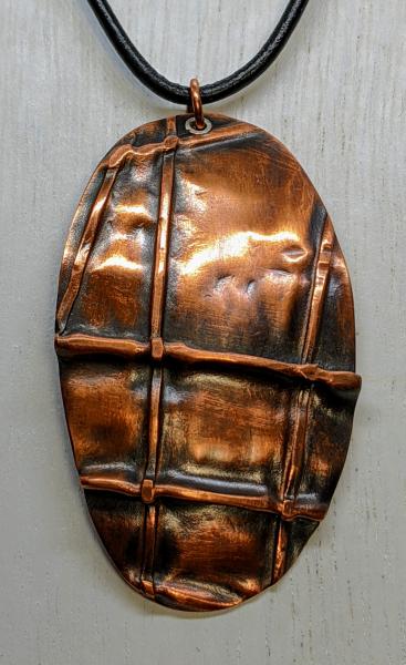 Fold Formed Copper Pendant picture