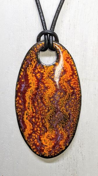 Enameled Oval Pendant picture