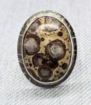 Sea Sediment Jasper and Sterling Ring, size 8.5