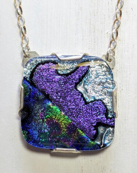 Sterling and Dichroic Necklace