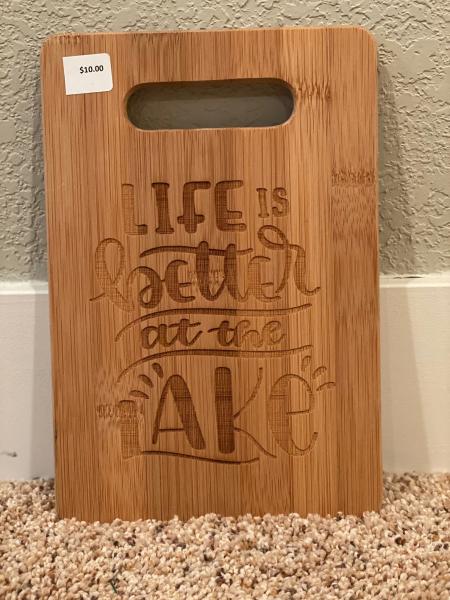Cutting Board (small) - "Lake Life"