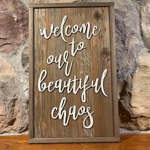 Wall Plaque - Beautiful Chaos
