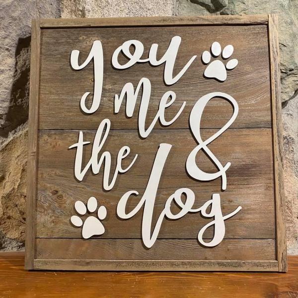 Wall Plaque - You Me & Dog