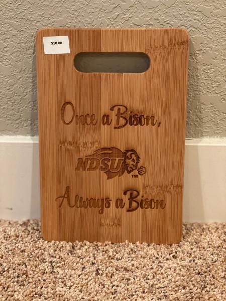 Cutting Board (small) - "NDSU BISON"
