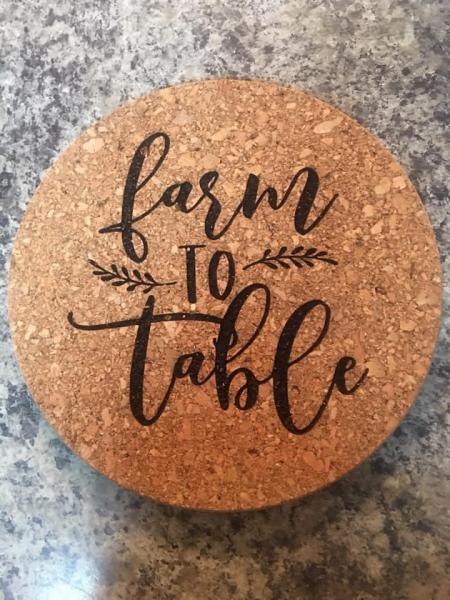 Cork Trivet - Farm to Table