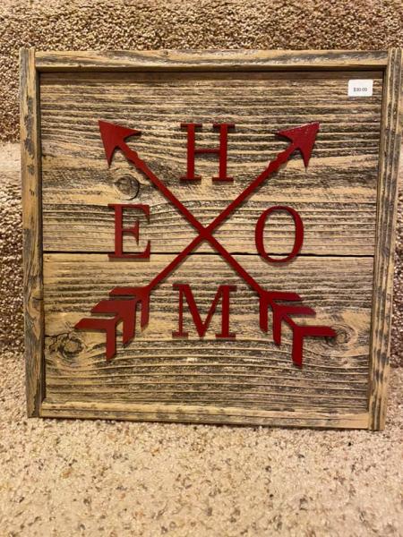 Wall Plaque - Home Arrow