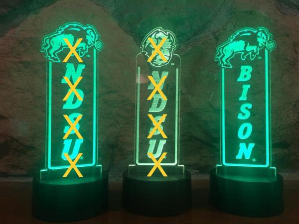 LED Light Base - NDSU BISON