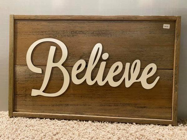 Wall Plaque - Believe