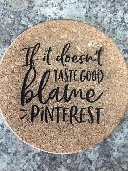 Cork Trivet - Blame Pinterest