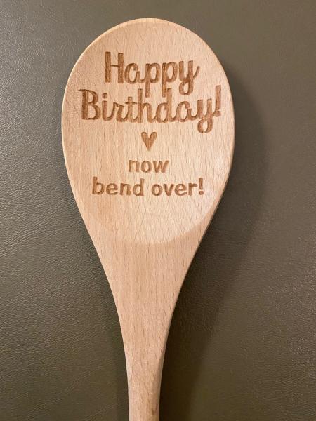 Wood Spoon - Happy Birthday