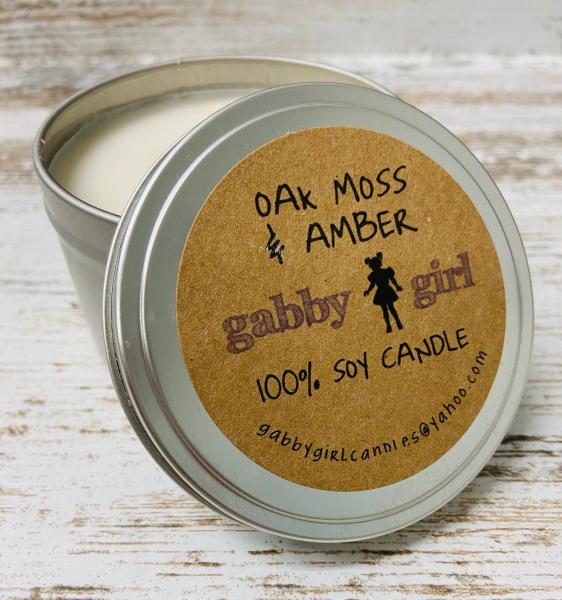 Oak Moss & Amber Scented Soy Candle (8oz) picture