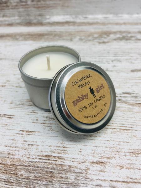 Cucumber Melon Scented Soy Candle (2oz) picture