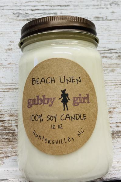 Beach Linen Scented Soy Candle (12oz Jar)