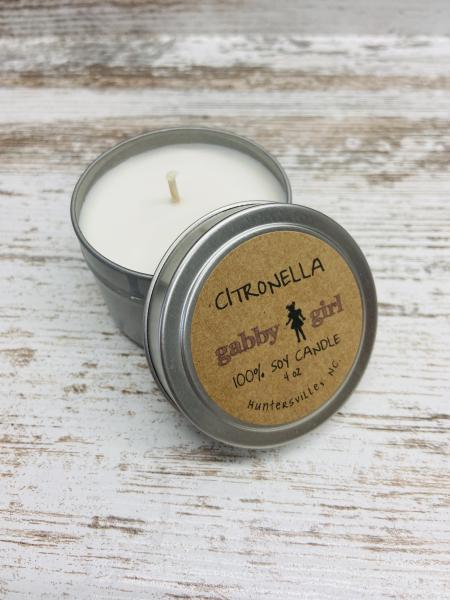 Citronella Scented Soy Candle (4oz)