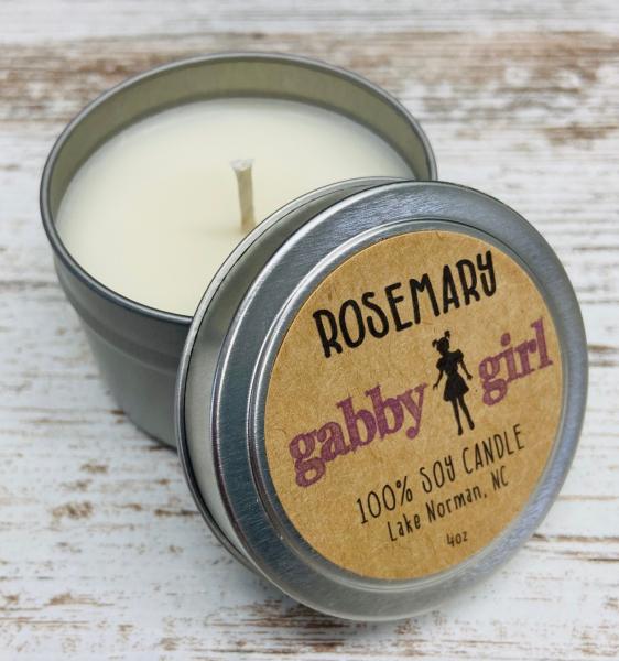 Rosemary Scented Soy Candle (4oz)