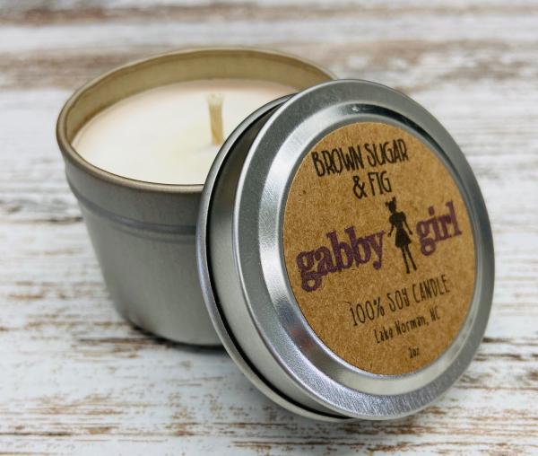 Brown Sugar & Fig Scented Soy Candle (2oz) picture