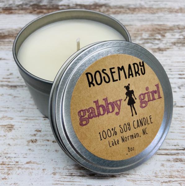 Rosemary Scented Soy Candle (8oz) picture