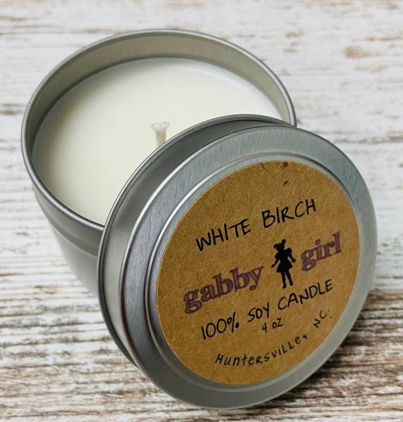 White Birch Scented Soy Candle (4oz)