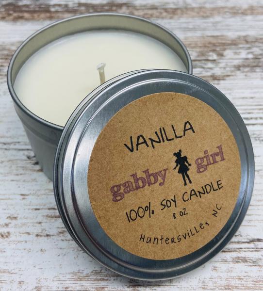 Vanilla Scented Soy Candle (8oz) picture