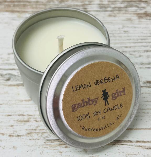 Lemon Verbena Scented Soy Candle (2oz) picture