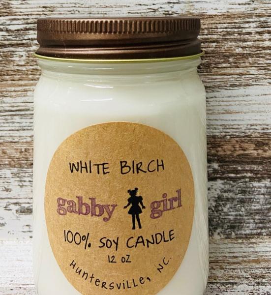 White Birch Scented Soy Candle (12oz Jar) picture