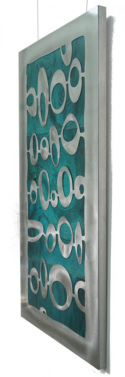 Mod space olives over Copper 30X60" picture