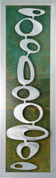 Modern Olives over Copper 15x48 picture