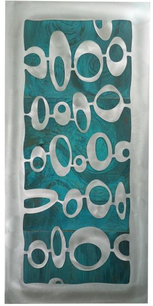 Mod space olives over Copper 30X60"