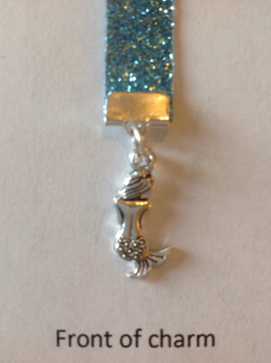 Mermaid Bookmark / Ariel Bookmark /  - Clip to book cover then mark page with the ribbon. Never lose your bookmark! picture