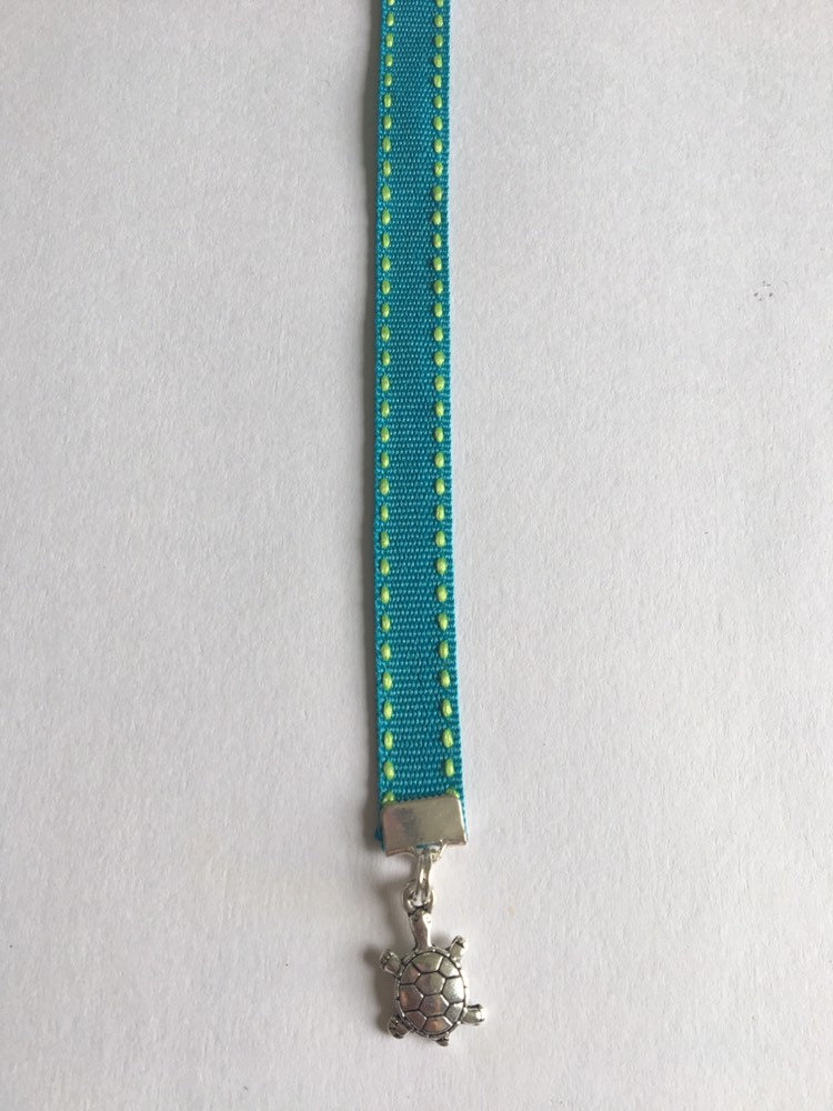 Turtle bookmark / Tortoise / Cute Bookmark  - Attach clip to cover then mark page with ribbon. Never lose your bookmark! picture