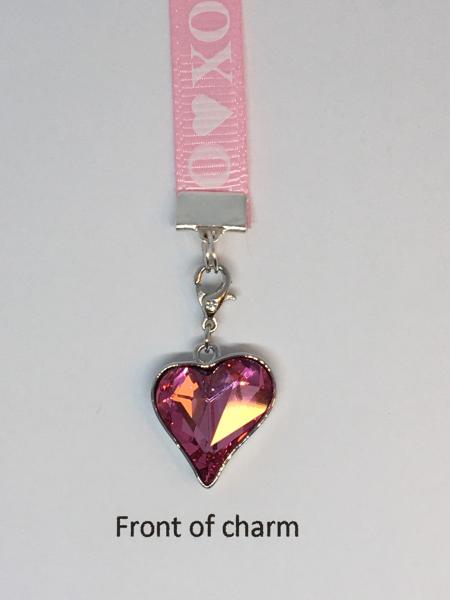 Heart Bookmark / Love Bookmark / Exquisite Swarovski Crystal Unique Gift - Attach clip to book cover then mark page with ribbon & charm picture
