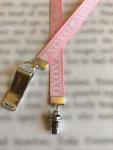 Coffee bookmark / Coffee Lover bookmark  - Attach clip to book cover then mark the page with the ribbon. Never lose your bookmark!