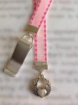 Angel Wings bookmark / Angel Bookmark / Guardian  - Clip to book cover then mark page with ribbon. Never lose your bookmark!