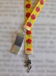 Rose bookmark / Beauty and the Beast bookmark / Belle bookmark  Attach clip to book cover then mark page with the ribbon.