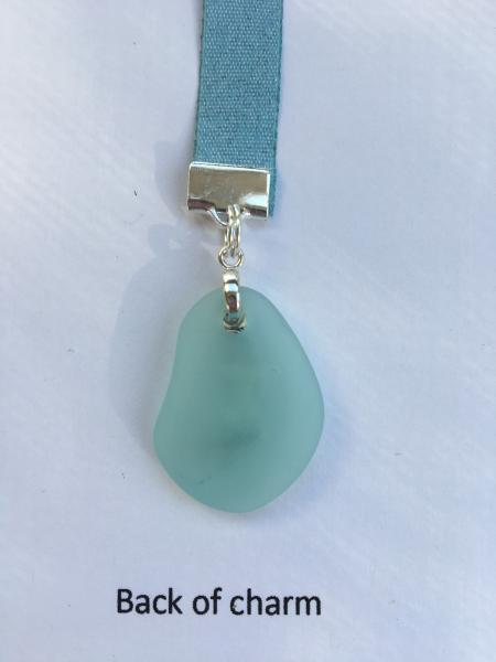 Mermaid bookmark, Sea Glass bookmark, Little Mermaid, Beach Bookmark - Special Clip attaches to book cover, then mark page with ribbon picture