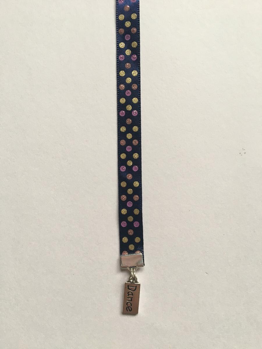 Dance bookmark / Dancer bookmark  - Attach clip to book cover then mark the page with the ribbon. Never lose your bookmark! picture