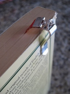 Angel Wings bookmark / Angel Bookmark / Guardian Angel  Clip to cover then mark page with ribbon. Never lose your bookmark! picture