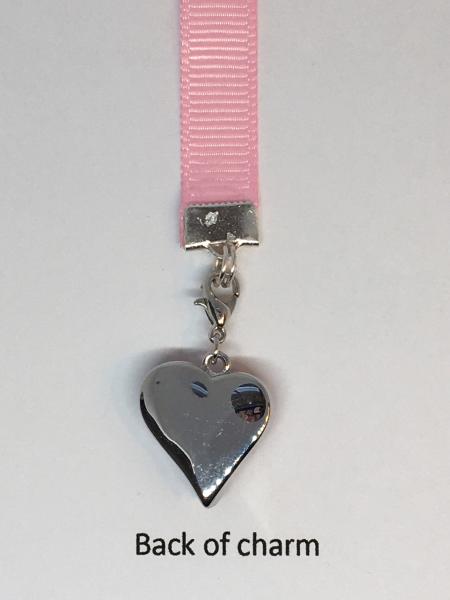 Heart Bookmark / Love Bookmark / Exquisite Swarovski Crystal Unique Gift - Attach clip to book cover then mark page with ribbon & charm picture