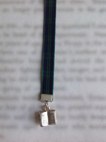 Book Lovers bookmark  - Attach clip to book cover then mark the page with the ribbon. Never lose your bookmark! picture