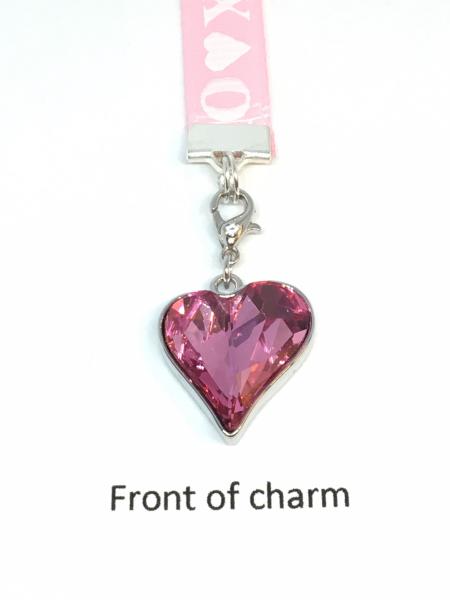 Heart Bookmark / Love Bookmark / Exquisite Swarovski Crystal Unique Gift - Attach clip to book cover then mark page with ribbon & charm picture