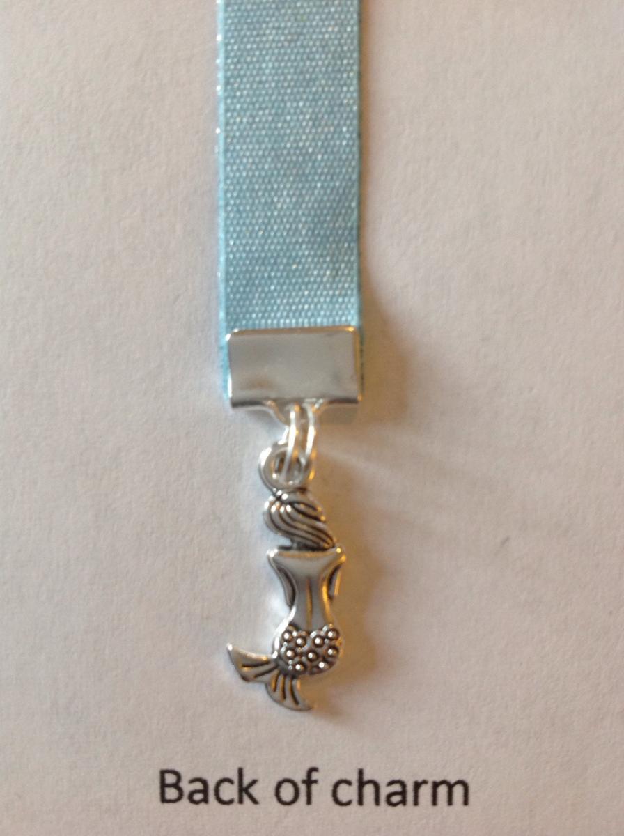 Mermaid Bookmark / Ariel Bookmark /  - Clip to book cover then mark page with the ribbon. Never lose your bookmark! picture