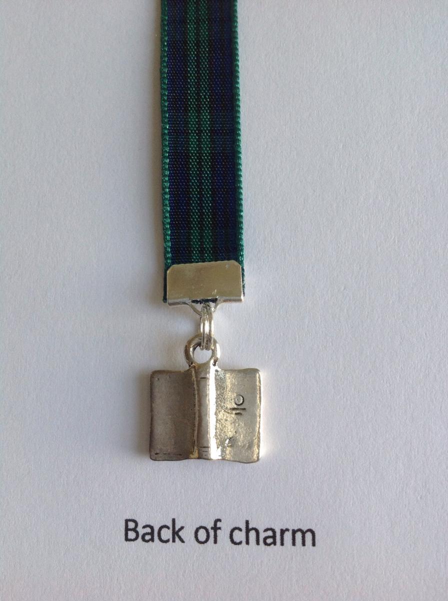 Book Lovers bookmark  - Attach clip to book cover then mark the page with the ribbon. Never lose your bookmark! picture